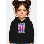 Bluzy dla dziewczynek - BLUZA DZIECIĘCA K-POPOWE ŁOWCZYNIE DEMONÓW HUNTRIX 134-140 Z KAPTUREM - miniaturka - grafika 1
