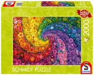 Puzzle - Puzzle, Kolorowy wir kwiatów i motyli, 2000 el. - miniaturka - grafika 1