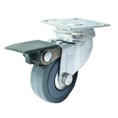 Meble modułowe i akcesoria - Zestaw jezdny z kołem Ø50 mm / 40 kg płyta obrotowa hamulec ANDPOL - miniaturka - grafika 1