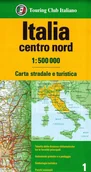 Przewodniki - Włochy Środkowe I Północne Mapa Samochodowa Touring Club Italiano - miniaturka - grafika 1