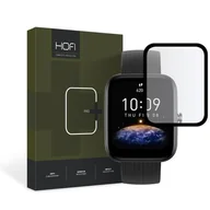 Akcesoria do smartwatchy - Szkło hybrydowe HOFI Hybrid Pro+ do Amazfit BIP 3/3 Pro Czarny - miniaturka - grafika 1