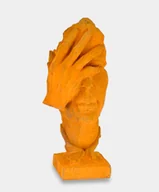 Figurki dekoracyjne - Zamyślenie - Nowoczesna Figurka Dekoracyjna Metalowa - miniaturka - grafika 1