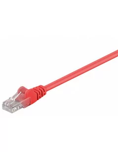 Goobay Cat5e UTP kabel sieciowy (2 X RJ45, 10 m) Czerwony 4040849683497 - Kable miedziane - miniaturka - grafika 1