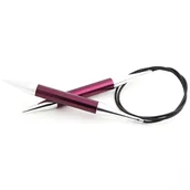 Pasmanteria - druty metalowe na żyłce 120 12,00 KNITPRO ZING - miniaturka - grafika 1