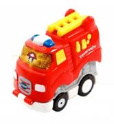 Samochody i pojazdy dla dzieci - Vtech Kids Tut Tut Baby Flitzer Press & Go Feuerwehr 80-500404 - miniaturka - grafika 1