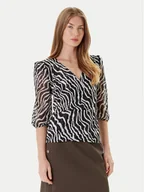 Bluzki damskie - Morgan Bluzka 252-TRUDDY Czarny Regular Fit - miniaturka - grafika 1
