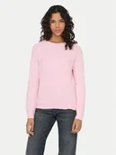 Swetry damskie - ONLY Sweter Rica 15204279 Różowy Regular Fit - miniaturka - grafika 1