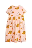 Sukienki i spódniczki dla dziewczynek - Mini Rodini sukienka dziecięca kolor różowy mini rozkloszowana - miniaturka - grafika 1