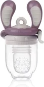 Akcesoria do karmienia - New! Special offer! Kidsme Food Feeder baby feeding device for solid foods medium Plum from 4 months 160350PL - miniaturka - grafika 1