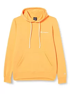 Champion Męska bluza z kapturem Legacy American Classics Heavy Powerblend Terry z małym logo, pomarańczowa, S - Bluzy męskie - miniaturka - grafika 1