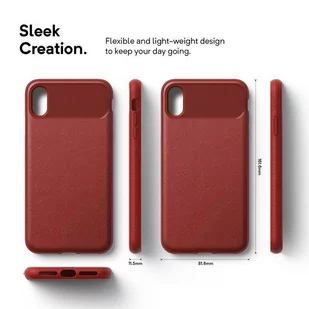 Caseology Vault Case - Etui iPhone Xs Max (Red) - Etui i futerały do telefonów - miniaturka - grafika 2