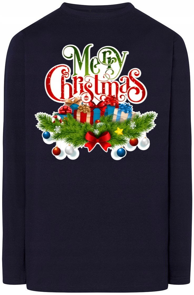 Świąteczny Męski Longsleeve Merry Christmas R.L