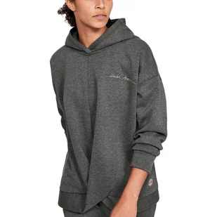 Damska bluza regeneracyjna Under Armour Women's UA RUSH Fleece Wrap Pullover - szara - UNDER ARMOUR - Bluzy sportowe damskie - miniaturka - grafika 1