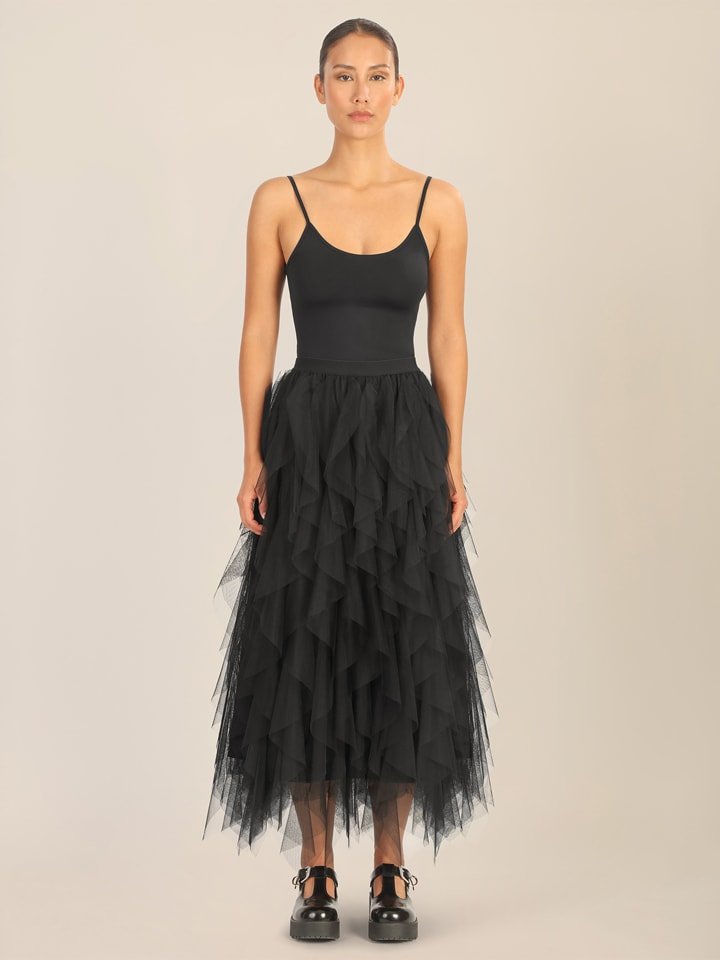 APART Spódnica tiulowa w kolorze czarnym