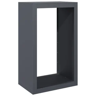 vidaXL Stojak na drewno opałowe, antracytowy, 60x40x100 cm, stalowy - Wózki magazynowe - miniaturka - grafika 1