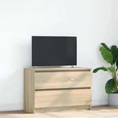 Szafki RTV - vidaXL Szafka RTV Sonoma Oak 80x35x54 cm Drewno klejone - miniaturka - grafika 1