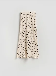 Reserved - Spódnica maxi w groszki - złamana biel - Spódnice - miniaturka - grafika 1