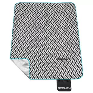 Koc turystyczny wodoodporny Spokey Picnic Zigzag 180x150 cm - Koce piknikowe - miniaturka - grafika 1