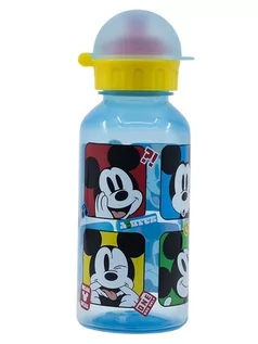 Sztućce dla dzieci - MICKEY Bidon "Mickey Mouse" w kolorze niebieskim - 370 ml - grafika 1