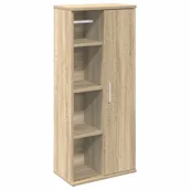 Szafki łazienkowe - vidaXL Szafka łazienkowa z uchwyty na rolki dąb sonoma 39x22x90 cm - miniaturka - grafika 1