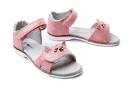 Buty dla dziewczynek - WOJTYŁKO 3S22303 róż, sandały dziecięce, rozmiary 26-30 - Wojtyłko - miniaturka - grafika 1