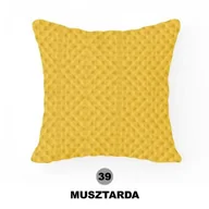 Poszewki na poduszki - Poszewka 40x40 Minky musztardowa 39 - miniaturka - grafika 1