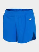 Spodenki damskie - 4F Spodenki Dresowe Damskie Krótkie z Ściągaczem Niebieskie XL - miniaturka - grafika 1