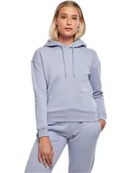 Bluzy damskie - Urban Classics Damska bluza z kapturem Organic Hoody, fioletowo-niebieska, 5XL - miniaturka - grafika 1