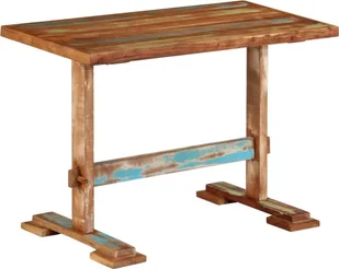vidaXL Stół do jadalni, 110x55x78 cm, lite drewno z odzysku - Stoły - miniaturka - grafika 1
