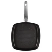 Patelnie - Ambition PATELNIA GRILLOWA Z POWŁOKĄ ILAG BASIC 26X26 CM GRAPHITE (34057) - miniaturka - grafika 1