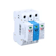 Bezpieczniki elektryczne - VCX Ogranicznik przepięć 1000V DC 3P 12,5kA B+C z iskiernikiem gazowym 2363 DCBC3P1000PV5012,5KA - miniaturka - grafika 1