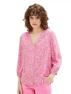 Bluzy damskie - TOM TAILOR Damska bluza z wzorem, 31745 - Pink Geo Design, 42 - grafika 1