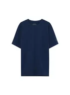 Koszulki męskie - ECOALF Koszulka męska Conealf, z krótkim rękawem, bawełna z krótkim rękawem, tkanina z recyklingu, koszulka męska z krótkim rękawem, koszulka męska, wygodna i lekka, rozmiar L, kolor niebieski, - miniaturka - grafika 1