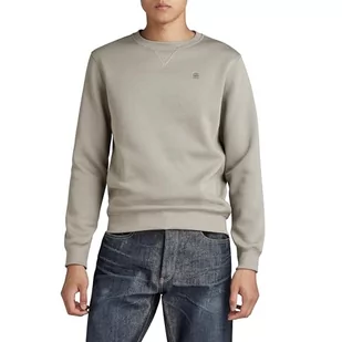G-STAR RAW Premium Core R Sw LS Bluza męska, Elephant Skin, S - Bluzy męskie - miniaturka - grafika 1