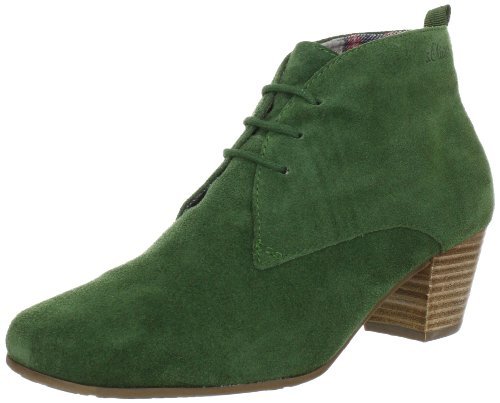 s.Oliver Casual 5-5-25359-39 damskie modne półbuty i botki, Zielona butelka 789, 37 eu
