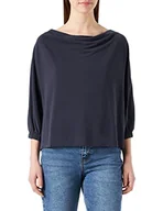 Koszulki i topy damskie - s.Oliver BLACK LABEL Women's 3/4 Loose Fit T-shirt damski, granatowy, 36 (DE) - miniaturka - grafika 1