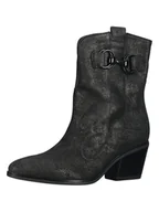 Kozaki damskie - Gabor Skórzane kozaki w kolorze antracytowym - miniaturka - grafika 1