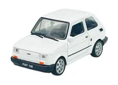 Samochody i pojazdy dla dzieci - WELLY FIAT 126P BIAŁY 1:43 44022 - miniaturka - grafika 1