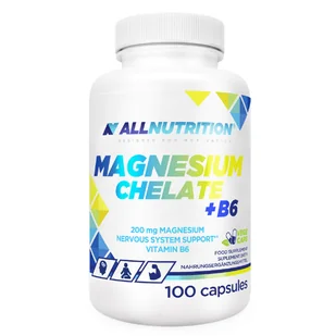 Allnutrition Magnesium Chelate + B6, kapsułki - Witaminy i minerały - miniaturka - grafika 1