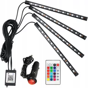 Oświetlenie Wnętrza Samochodu Auta Kabiny 4X12 Led - Cll-4 - Akcesoria motoryzacyjne - miniaturka - grafika 1