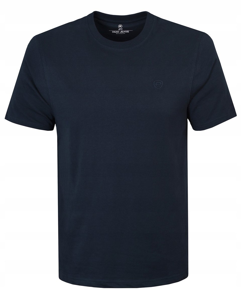 T-SHIRT Męski Klasyczna Koszulka Basic Bawełniana TOP GRANAT 2XL Pako Jeans