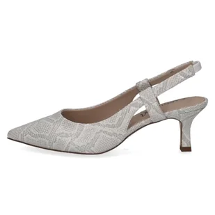 CAPRICE Damskie czółenka 9-29603-42, Białe gady, 37.5 EU - Czółenka - miniaturka - grafika 1