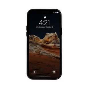 Crong Essential Cover - Etui ze skóry ekologicznej iPhone 12 Pro Max (czarny) - Etui i futerały do telefonów - miniaturka - grafika 4