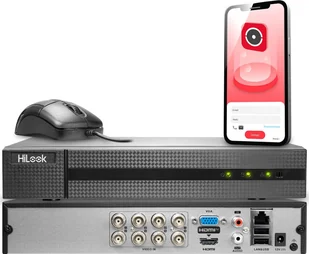 HiLook  TVI Hilook by Hikvision 8 kanałowy DVR-8CH-5MP - Rejestratory do monitoringu - miniaturka - grafika 1