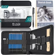 Kredki, ołówki, pastele i pisaki - Zestaw do Szkicowania Rysowania, Profesjonalne ołówki, 35 el - miniaturka - grafika 1