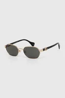 Okulary przeciwsłoneczne - Gucci okulary przeciwsłoneczne damskie kolor złoty - miniaturka - grafika 1