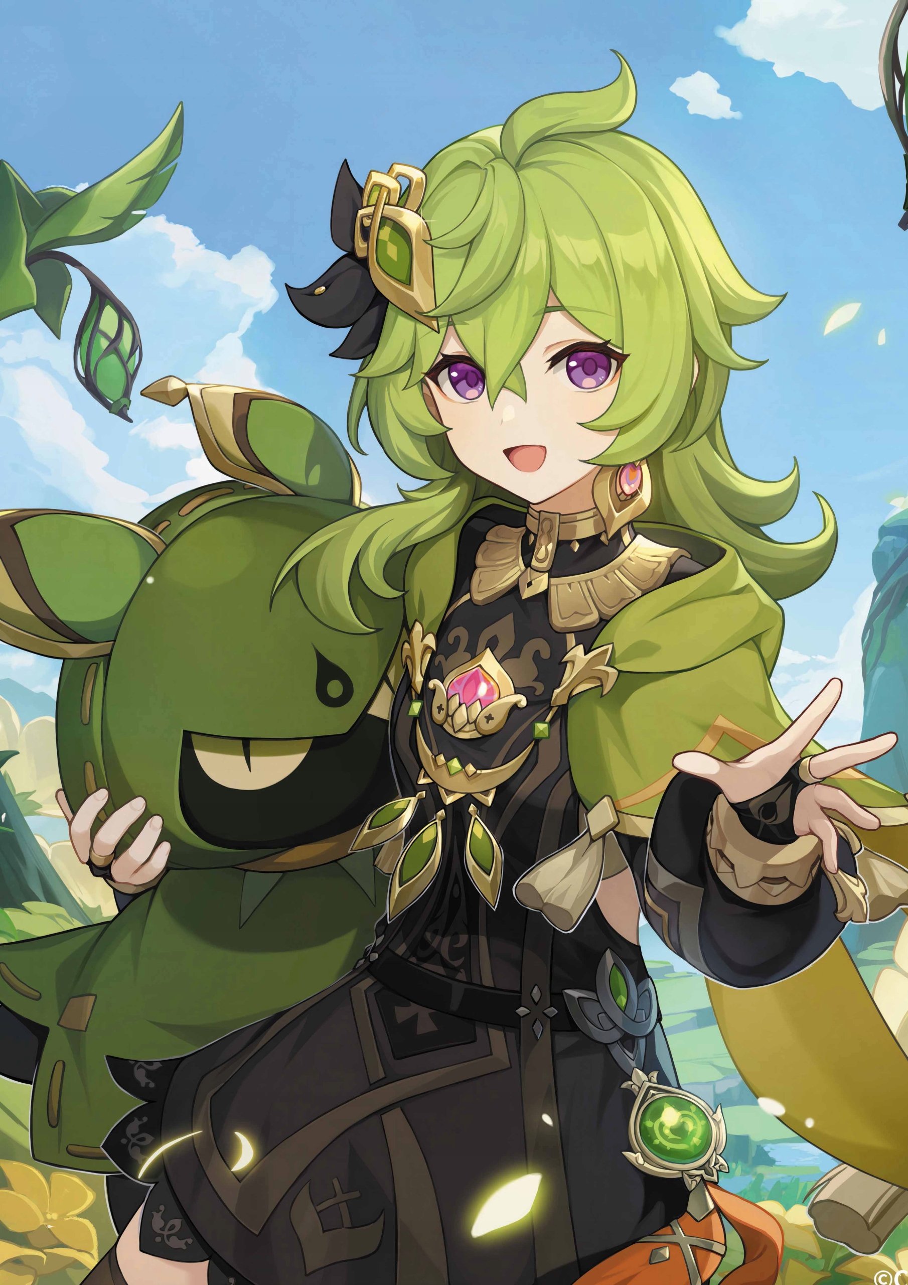 Plakat A3 Genshin Impact Anime Gra Collei