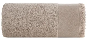 Ręcznik Emi 30x50 beżowy zdobiony bordiurą frotte 500 g/m2 - Ręczniki - miniaturka - grafika 1
