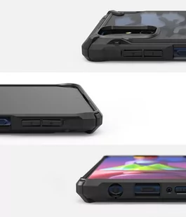 Etui Ringke Fusion X Design do Samsung Galaxy M51 czarny Camo Black - Etui i futerały do telefonów - miniaturka - grafika 4