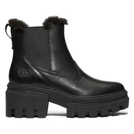 Półbuty damskie - Damskie Sztyblety TIMBERLAND EVERLEIGH BT WRM LN CHLS TB0A5ZNV0151 – Czarny - miniaturka - grafika 1
